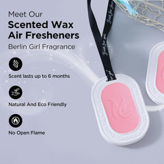 USHA SHRIRAM Scented Wax Air Freshner| 2pcs (45gm) | Lasts Up to 6 Months | Air Freshener for Drawer Closet Cars | Wardrobe Freshener for Clothes | Eco-Friendly | Rosy-Scent