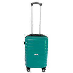 USHA SHRIRAM Polypropylene (Check-in Bag) 24 inch Luggage Bag (65cm) |Trolley Suitcase for Travel | Travel Luggage for Men Women |360 Wheel | Travel Bags for Luggage Trolley Carry On Suitcase (Green)