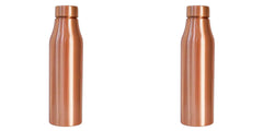 USHA SHRIRAM Pure Copper Water Bottle 1 Litre | Eco-Friendly, Biodegradable & Non-Toxic | Water Bottle for Kids & Adults | Lightweight, Leak-Proof & Rust-Free Tamba Bottle (Set of 3)