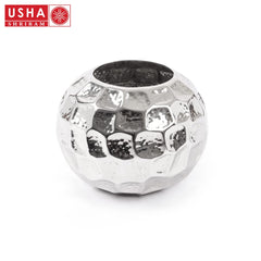 USHA SHRIRAM Stainless Steel Flower Pot | Round Shaped Planter | 12L | Rust Resistant | Home Décor | Sustainable | Planter for Office, Living Room | Indoor Plants