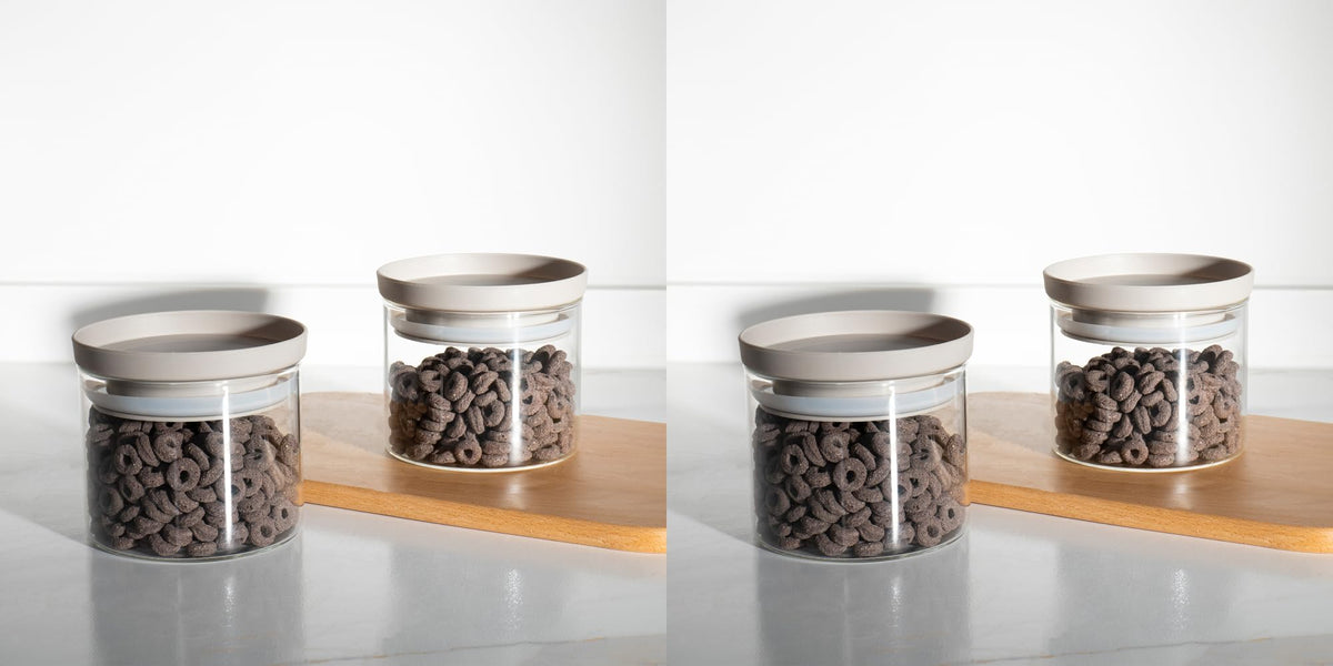 USHA SHRIRAM Food Storage Conatiner with Airtight Lid | Borosilicate Glass Container For Kitchen Storage Set| Glass Container With Lid For Fridge Storage| Borosilicate Bowl (4 Pcs - 450ml each)