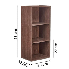 USHA SHRIRAM Engineered Wood Book Cabinet For Storage|Sturdy&Durable Storage Book Shelf For Home Library|Ready To Assemble|Water, Moisture, Dust Resistant|Termite Free (Book Cabinet)