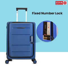 Usha Shriram Abs Cabin Luggage 16 Inch Trolley Suitcase 35l For Travel Men Women Overnighter & Briefcase - 16 Inch