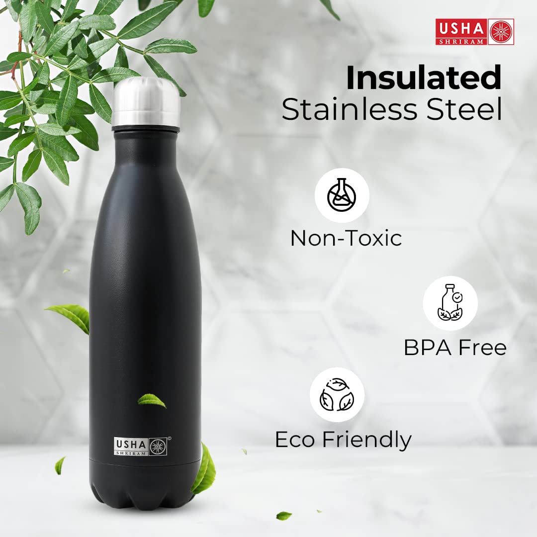 USHA SHRIRAM Insulated Stainless Steel Water Bottle