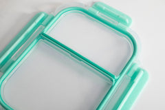 USHA SHRIRAM Borosilicate Glass Tiffin Box Lid| Glass Tiffin Box for Office for Men Women| Leak-Proof Lunch Box | Borosilicate Lunch Box with Wooden Lid | Glass Lunch Box with Lid (1050 ml)