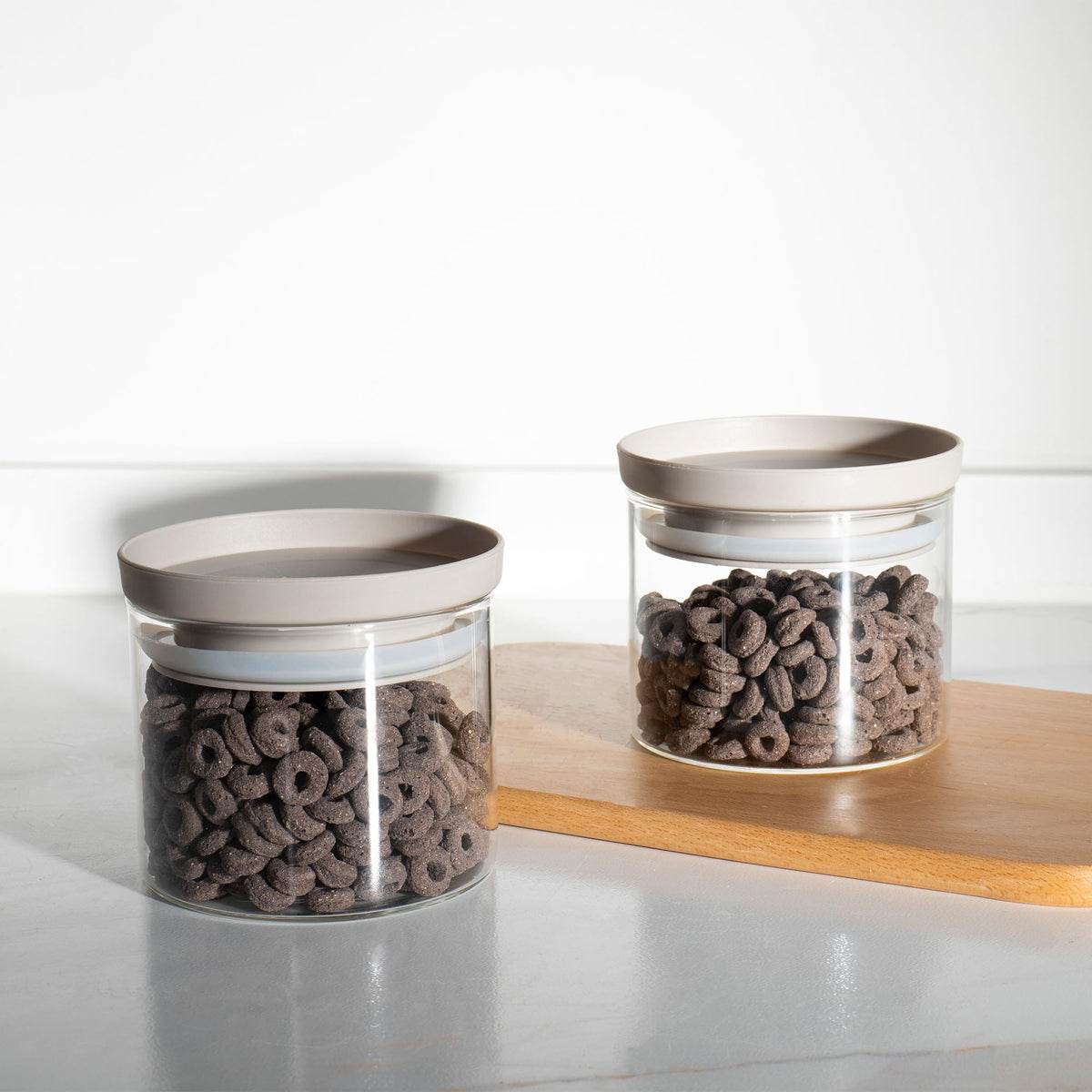 USHA SHRIRAM Food Storage Conatiner with Airtight Lid | Borosilicate Glass Container For Kitchen Storage Set| Glass Container With Lid For Fridge Storage| Borosilicate Bowl (2Pcs - 450ml)